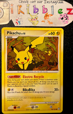 Pikachu 94/123 NM Double Pika Forest Artwork Mysterious Treasures