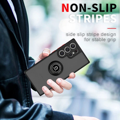 Rot für Samsung Galaxy A53 5G Stoßfest Magnet Auto Halterung Hybrid Ring Ständer Hülle - Bild 2 von 6