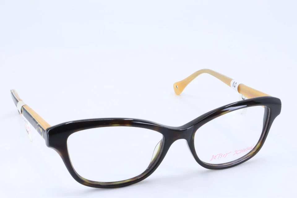 Betsey Johnson Secret Garden Espresso 猫眼女式全边 52-17-140 眼镜 — 第 3/4 张图片