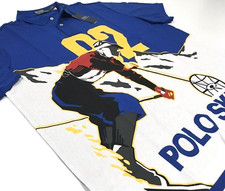 Polo Ralph Lauren VTG Retro Ski 92 Mesh Shirt Snow Beach Stadium P Wing 1992 Men