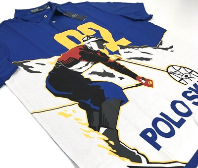 Polo Ralph Lauren VTG Retro Ski 92 Mesh Shirt Snow Beach Stadium P