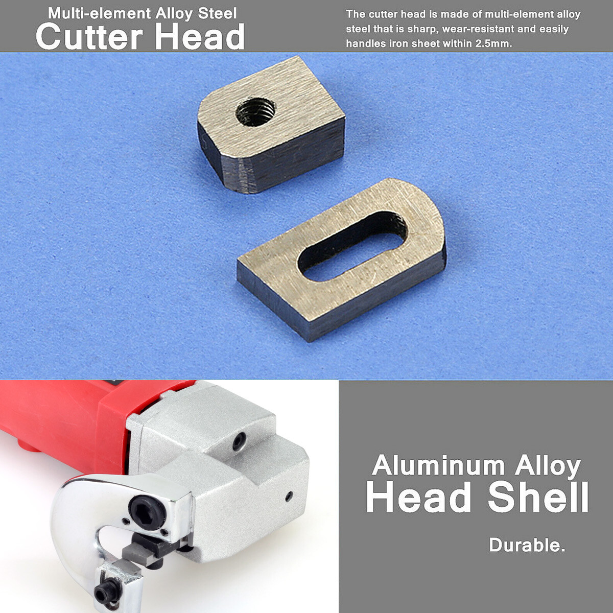 500W Electric Sheet Metal Shear Snip Scissor Nibbler Scissor Power