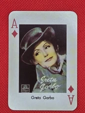 Greta Garbo Playing Card Movie Film Star Screen Legends Belgium