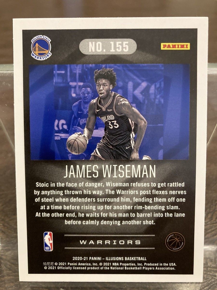 2020-21 Panini Illusions James Wiseman Rookie Card RC #155 2020-21 Panini Illusions James Wiseman Rookie Card RC #155