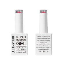 Belantti 5-in-1 Clear Nail Gel UV/LED Builder Base & Top Coat 15ml
