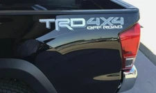 TRD 4x4 OFF ROAD DECALS Toyota Tacoma Tundra Vinyl Sticker Decals White Silver