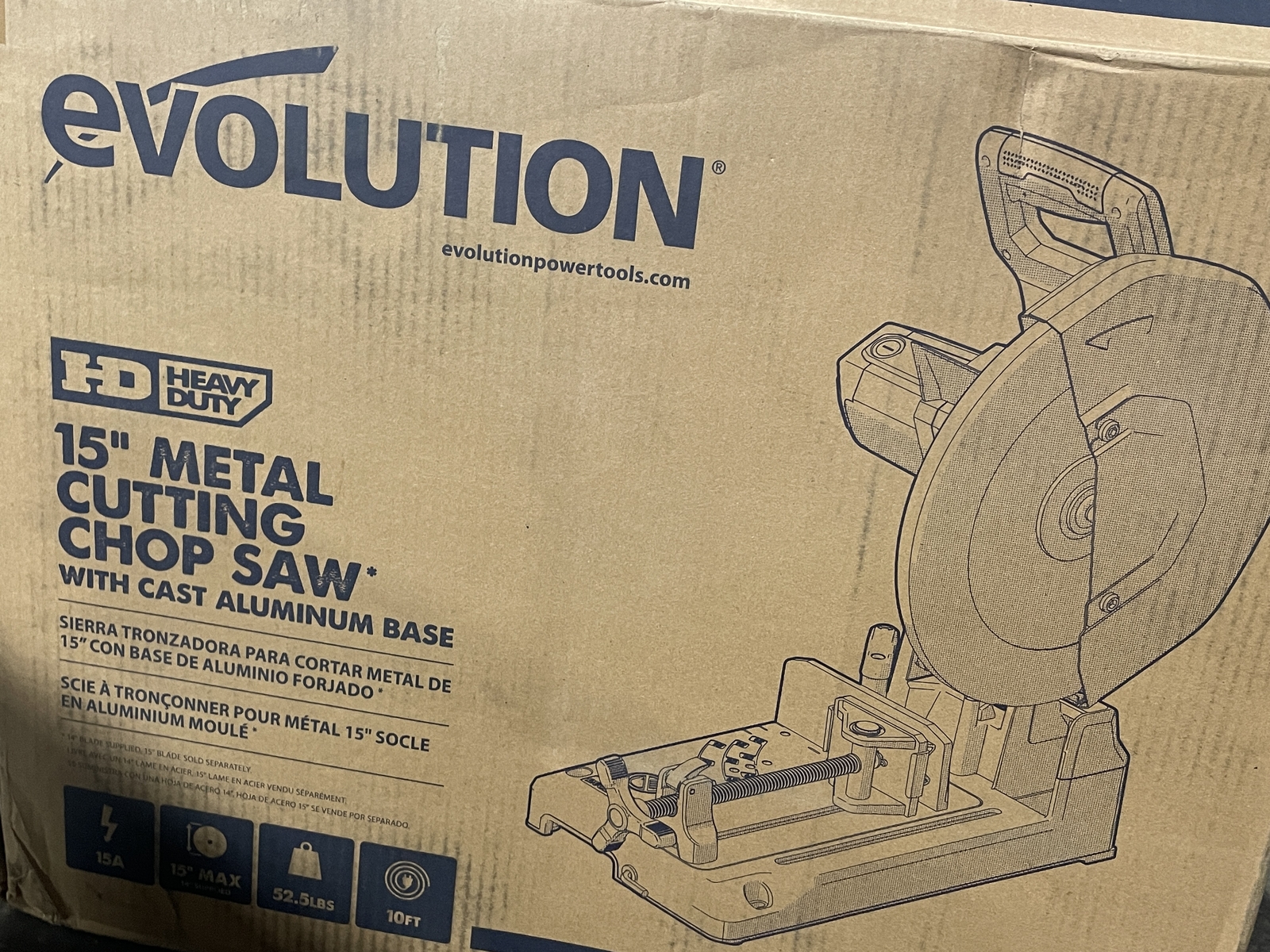 Evolution S380CPS Heavy Duty 15" Metal Cutting Shop Saw New Open Box eBay