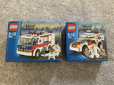 LEGO CITY: Ambulance (7890) Doctors Car (7902) Brand New