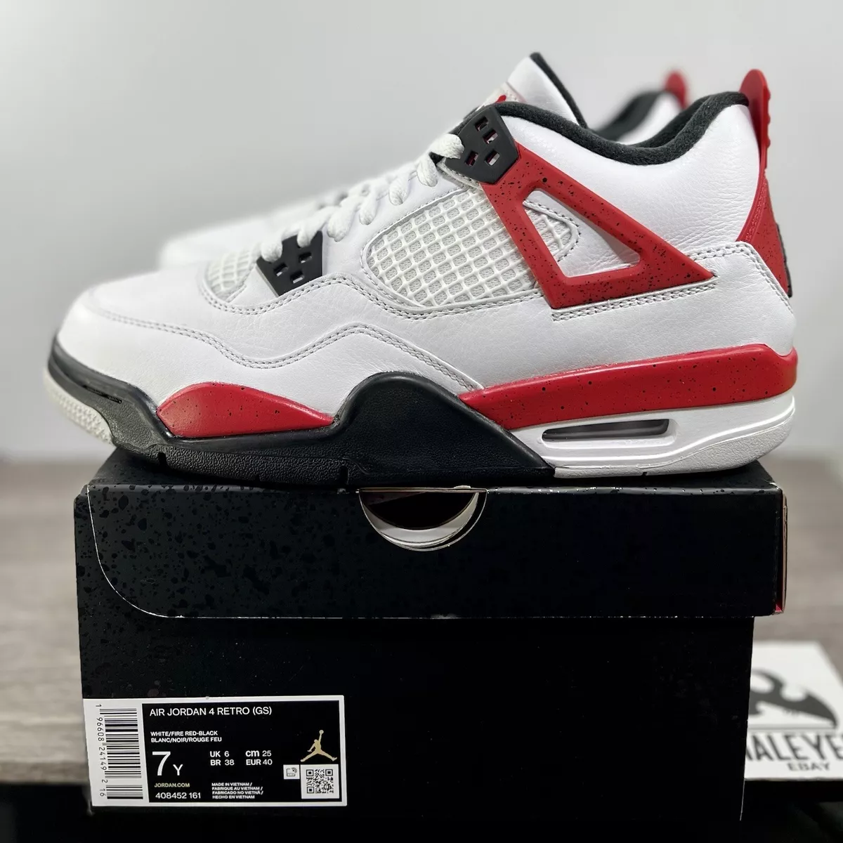 Air Jordan 4 Retro Red Cement (GS)