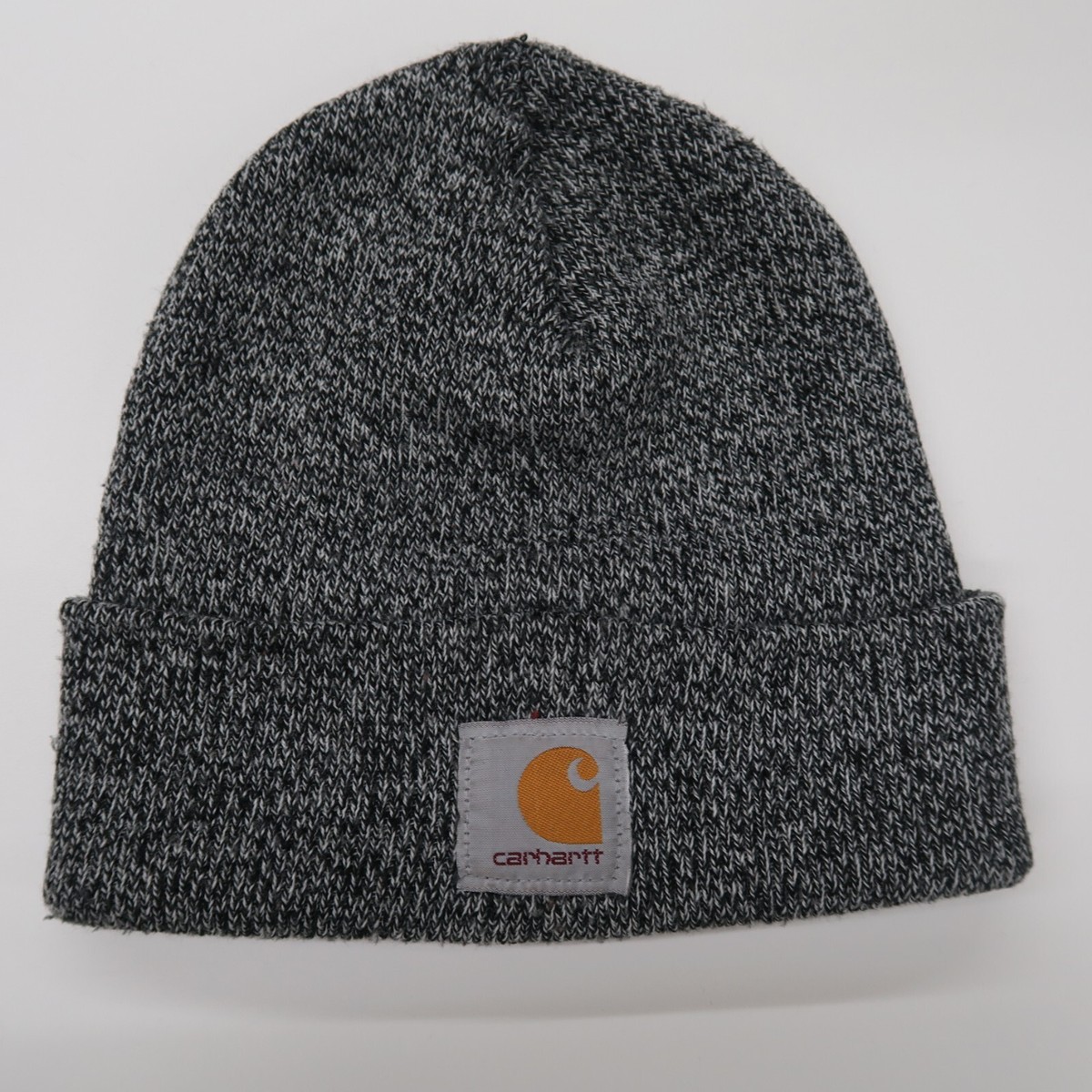 Carhartt Knit Beanie Cap Mens One Size Marled Gray Acrylic Cuffed
