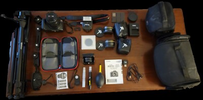Canon EOS Rebel T6 18.0 MP Digital SLR - Black + Many Accessories 