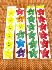 VINTAGE TREND SCRATCH SNIFF STICKERS 4 STRIPS OF 4 DIFFERENT SCENTS 24 TOTAL