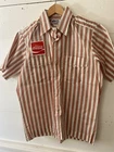 50’s 60’s STRIPED COCA-COLA SHIRT UNIFORM COCA COLA MEDIUM VINTAGE NICE!
