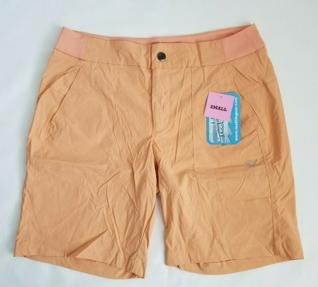 REEL LIFE Women's Coral Shorts Size Small S Orange Outdoor Trek Short