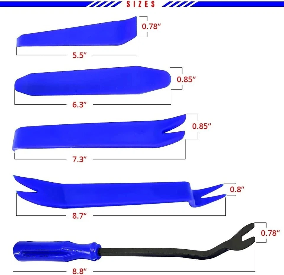 Mean Mug Auto 100x Door Panel Retainer Clips With Tools kit For BMW 51411973500 - Image 4 of 4