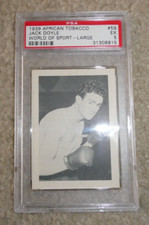 RARE PSA 5 1939 African Tobacco Card Jack Doyle World of Sport Large #59