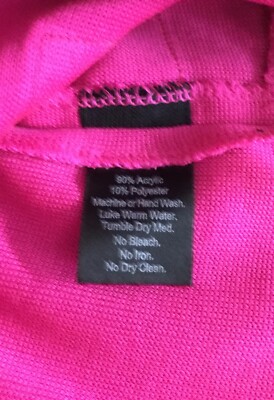 Veste Zippée Rose Et Noir Misook Taille S - Neuve Avec étiquette