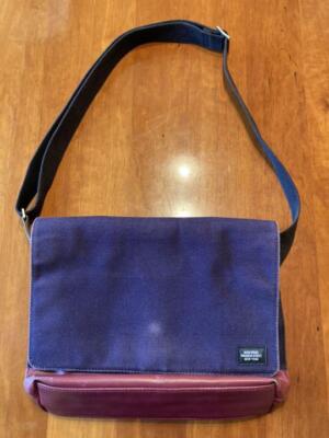 JACK SPADE Herren Blau Schultertasche Casual Patte Button Medium Pocket