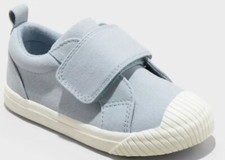 New Toddler Boys' Ezra Canvas Sneakers Hook Loop Blue Cat Jack Size 11