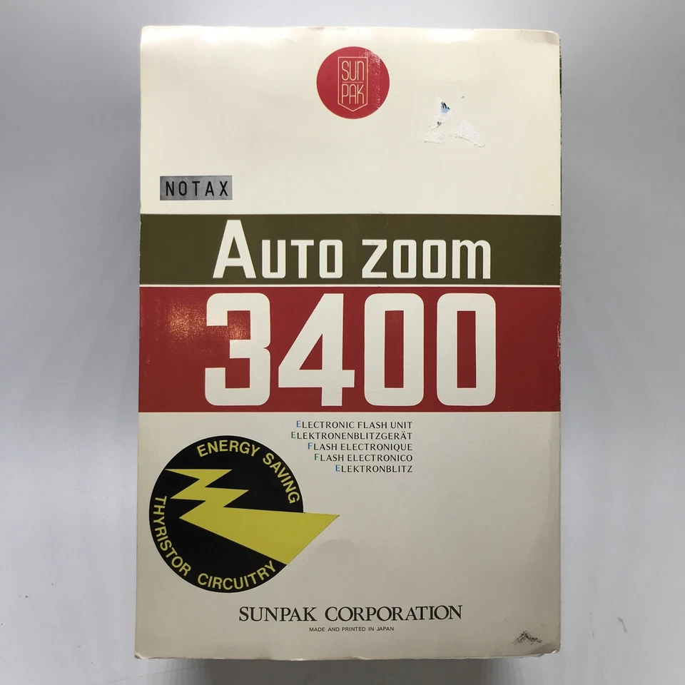 Sunpak Auto Zoom 3400 Strobo Flash Made In Japan Brand New - Image 2 of 4