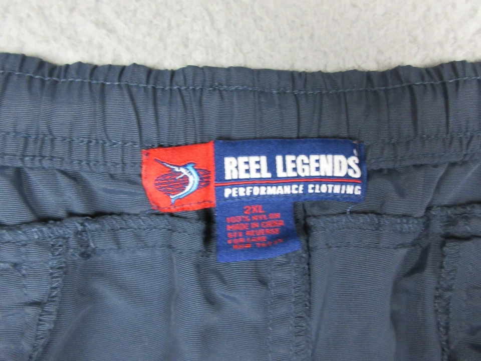 Pantalones Cortos Reel Legends Para Hombre 2XL XXL Azul Exterior Informal Ligero 40x21 Foto 4 de 4