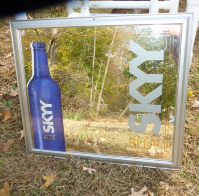 SKYY VODKA Blue Skyy MIRROR PUB BAR TAVERN 25