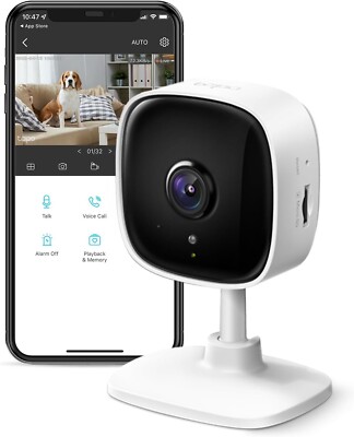 Tp-Link Tapo C100 Home Security Wi-Fi Camera, 1080P Full HD - (C224)