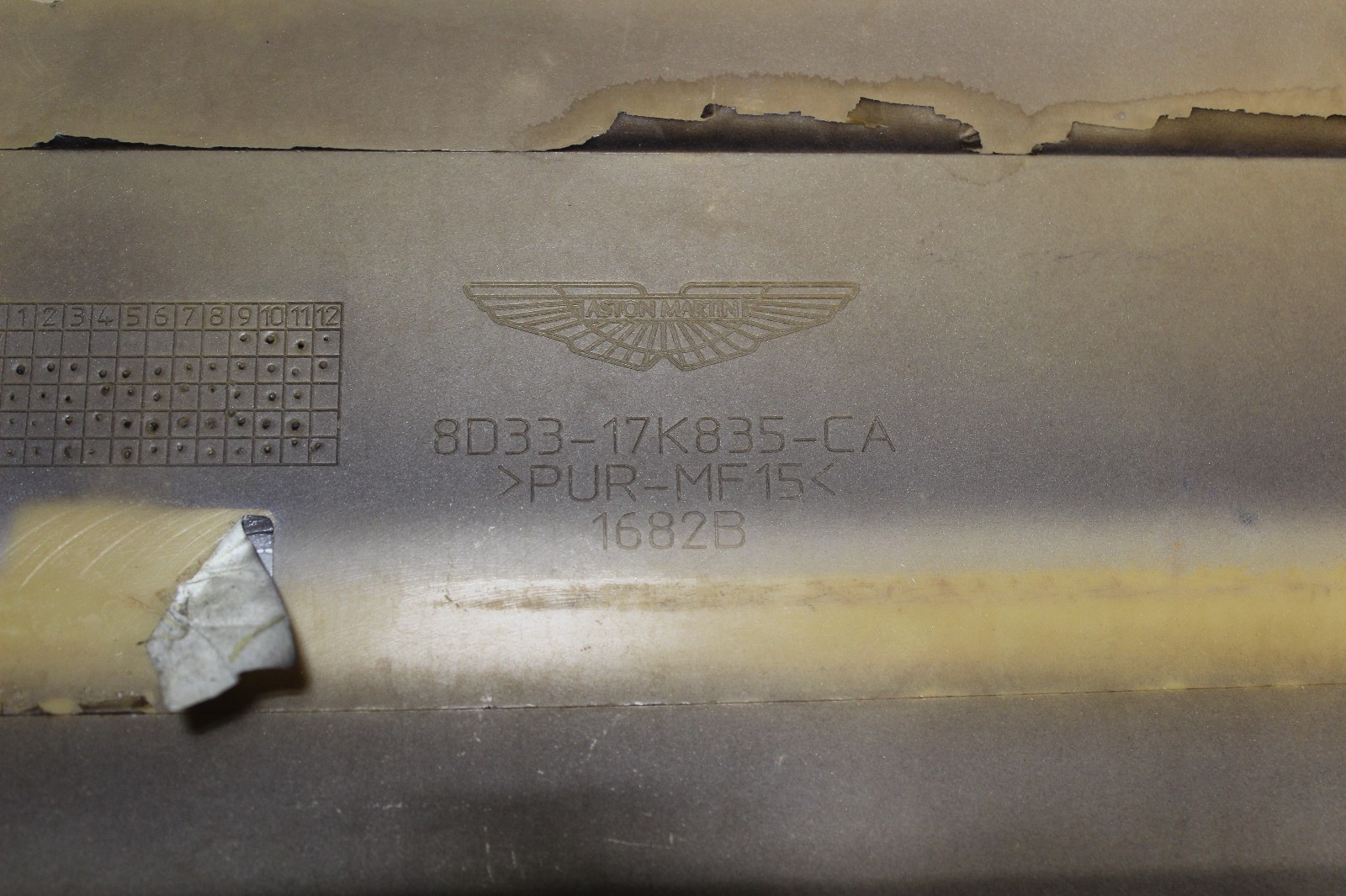 Aston Martin DBS V12 Rear Bumper Cover Skin 8D33-17K835-CA 2008 - 2012 OEM