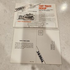 Buy Vintage Toys like VINTAGE TYCO Fast Traxx Pickup Owners Manual And Regist from eBay
