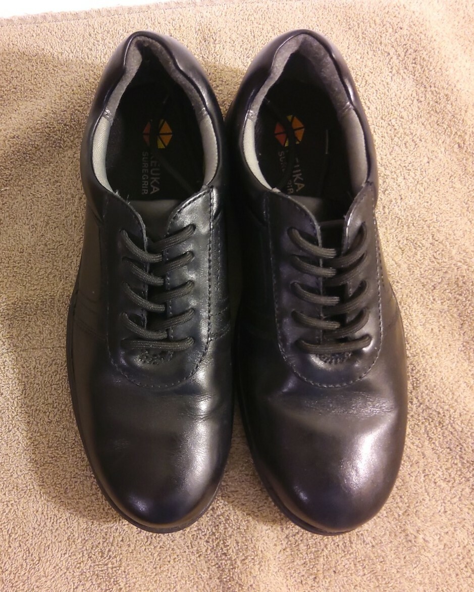 Keuka SureGrip Oxford Dress Shoes Mens 11.5 Black Excellent Leather Slip Resist Keuka SureGrip Size 11 LEATHER Mens Black Slip Resistant  main image 3
