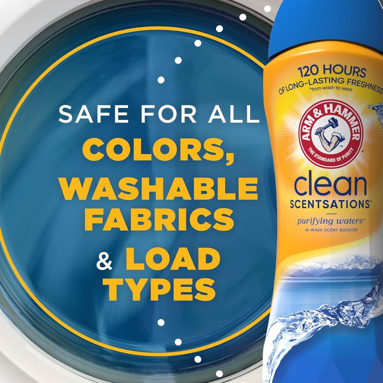 Arm & Hammer in-Wash Scent Booster, Clean Scentsations, Purifying Waters, 45 Oz.