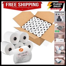 5 Rolls of 3 1/8 x 230 Thermal Printer Paper - Durable Eco-Friendly