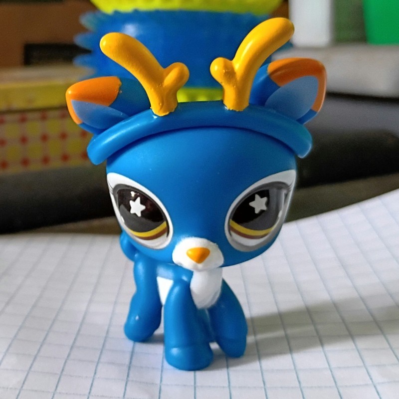 Littlest Pet Shop 326 Deer Blue Antlers Star Eyes Advent Calendar