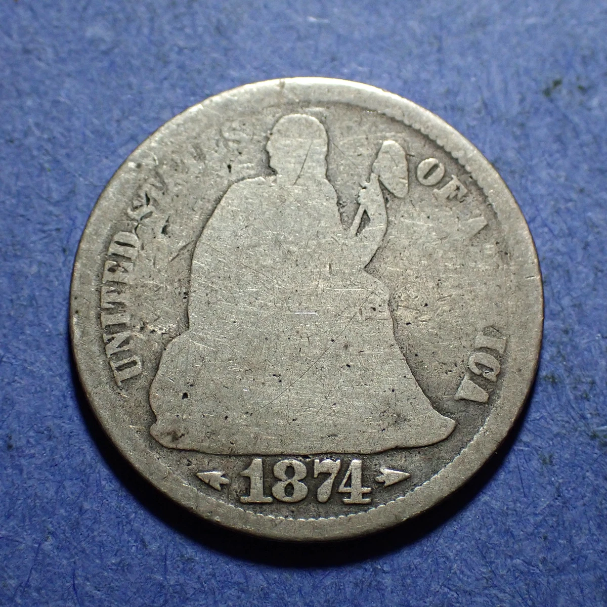 1874 Year Seated Liberty Dimes (1837-1891) for sale | eBay
