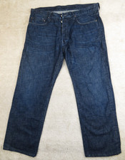 Helmut Lang New York Jeans 36x28 USA Vintage 90s Rare Denim Straight Button Fly