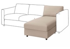 Nuovo IKEA VIMLE Copertura per chaise longue sezione, Hallarp beige, 804.961.53