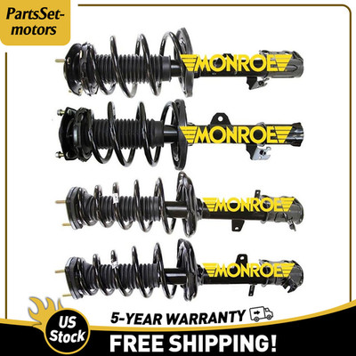 Monroe Front & Rear Struts For 2010 2011 Toyota Highlander 3.5L