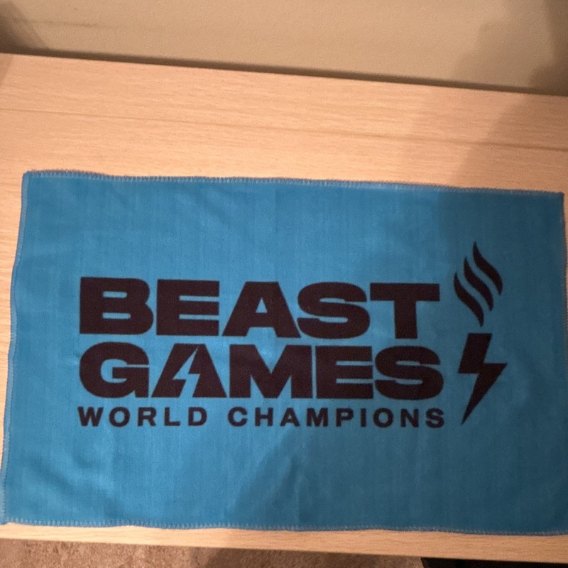 Official Beast Games Towel  From Live Taping Of Beast Games On 5/24/26