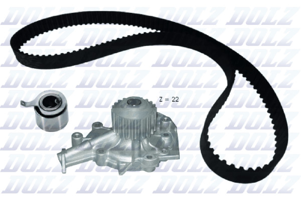 Dolz Wasserpumpe + Zahnriemensatz KD187 FüR Chevrolet Matiz M200 M250 Spark Aveo-image