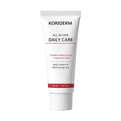 Koriderm-Creme, tägliche Gesichtscreme mit Centella Asiatica (Cica) und Hyaluro