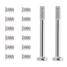 60Pcs 30pcs 6-32x30, 30pcs M5x8 Computer Case Fan Screws Kit for DIY, Silver