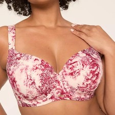 Lane Bryant Cacique Modern Luxe Lightly Lined Balconette Bra 48DDD Toile NWT 