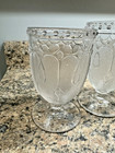 4 - EAPG Loop and Darts with Round Ornaments Jewel Glass Water Goblet 10 oz. EXC — photo 7