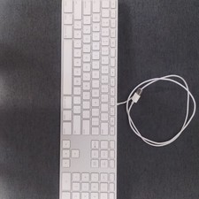 Apple A1243 Wired Aluminum Keyboard with Numeric Keypad