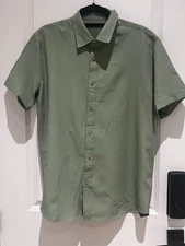 ZAFUL Men's Wrinkle Textured Button Down Shirts