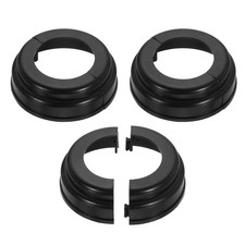 3Pcs Post Skirt, 3.54" Round Pipe Cover Decoration Fit 2" OD Pipe, Black