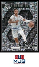 2024-25 Panini Mosaic Stephon Castle Fast Break Silver Mosaic #290 Rookie