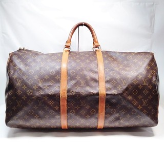 Louis Vuitton LV Boston Bag Keepall Bandouliere 60 Brown Monogram 2762245