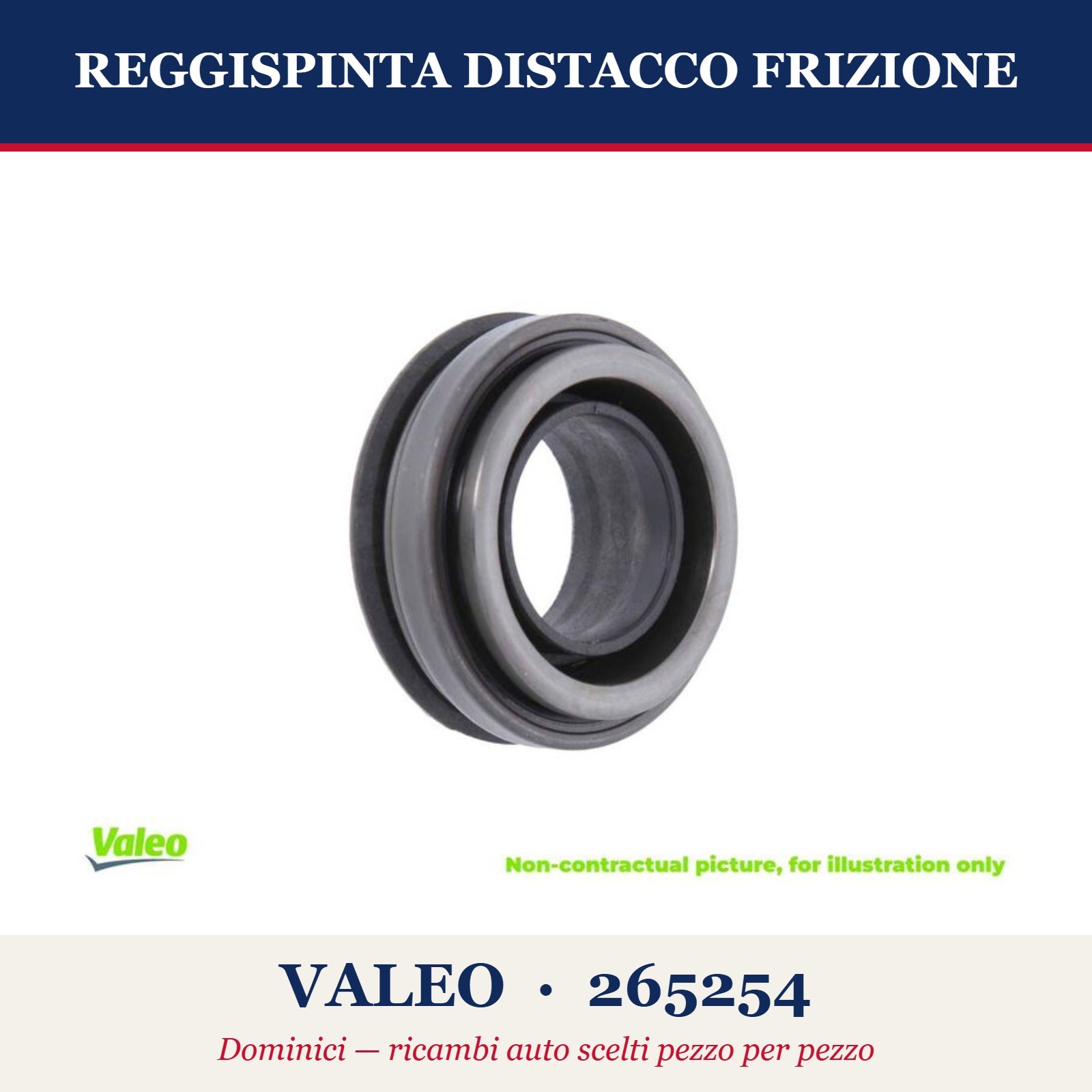 VALEO 265254 Сuscinetto Reggispinta - Immagine 3