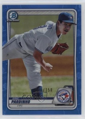 2020 Bowman Chrome Prospects Blue Refractor 126/150 Eric Pardinho #BCP-135 17xk